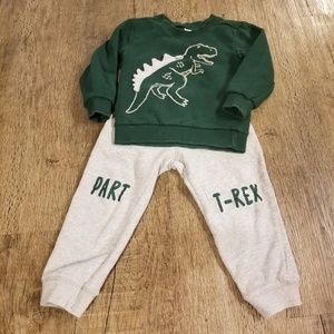T-Rex Sweatshirt and Sweatpant Set